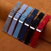 Resim GFHEYE Hızlı Çıkarma Kadife Saat Bantları - Vintage Stil, Yumuşak El ile Dikişli Kayışlar Erkek ve Kadınlar için, 18mm-24mm, Çeşitli Renkler (Mavi, Gri, Siyah, Koyu Gri, Açık Gri), Bayramlar, Bayramlar ve Özel Günler için Mükemmel Hediye, Ayarlanabilir Bilek Kayışı | Vintage Saat Bantı | Yumuşak Kadife Kayış 