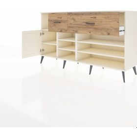 Resim Kronos Konsol 6 Raflı 2 Çekmeceli Tek Kapaklı 176x59x99 Aytaşı-a Aytaşı-aytaşı/çam 