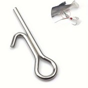 Resim 100 Adet/paket Paslanmaz Çelik Yumuşak Yem Stinger Diken, Yumuşak Yem Kilit Pimi, Treble Hook Bağlayıcı, Balıkçılık Aksesuarları 