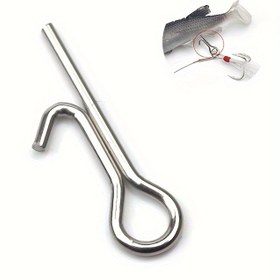 Resim 100 Adet/paket Paslanmaz Çelik Yumuşak Yem Stinger Diken, Yumuşak Yem Kilit Pimi, Treble Hook Bağlayıcı, Balıkçılık Aksesuarları 