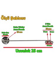 Resim Badem10 1 Adet Kalkar Kapak Makası Frenli Dolap Çekmece Metal 25 Cm Sessiz Açma Kapama Amortisör Piston Bar 