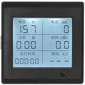 Resim DC 6-100V 20A Dijital Voltmetre Ampermetre Wattmetre Voltaj Akım 