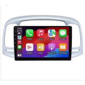Resim Hyundai Accent Era 2009-2011 Android 2gb Ram 32gb Rom Carplay Navigasyon Multimedya 