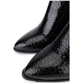 Resim Tamer Tanca Kadın Hakiki Deri Siyah Topuklu Bot 1081 003 Bn Bot Sk25-26 Sıyah Bnck Siyah 