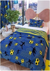 Resim Zethome Taraftar Lacivert Çift Taraflı Çocuk Nevresim Takımı 160x220 Cm Lacivert 