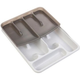 Resim Moonstar Çekmece İçi Kaşıklık Çift Katlı 10gözlü Çatal Bıçak Organızer 40x30cm-kset169 001 