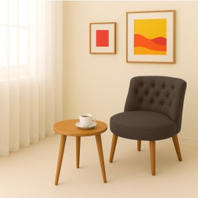 Resim Kahraman Mobilya Aksesuarları Tekli Berjer Koltuk Kahverengi - Çay Seti Koltuk Takımı 