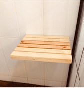 Resim KZY Hobi Ahşap Banyo Tabure 35x30 Ebat 