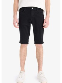 Resim DeFacto Slim Fit Dar Kesim Jean Bermuda Şort E4009AX25SMNM40 