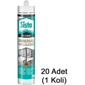 Resim Sista Şeffaf Silikon 280 ml Henkel (20 Adet) 