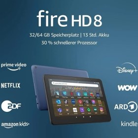 Resim Amazon Fire Hd 8 Tablet, 8 Inç Hd Ekran, 64 GB (Reklamlı) 