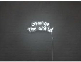 Resim Dekoraven Change The World Neon Tabela Dekoratif Aydınlatma, changeb80 
