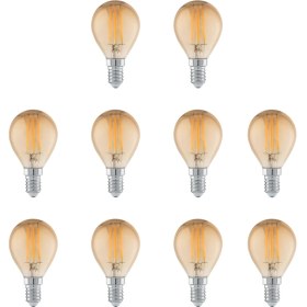 Resim LED Lamp 4W 220V E14 G45 Rustik LED Top Ampul G45-E14 10'lu Paket 