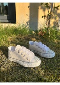 Resim Scarpe Magiche Beyaz Kız Çocuğu Ayakkabısı Işıklı 31-35 Numara Arası Işıksızdır Beyaz 