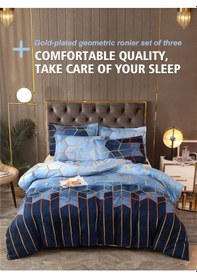 Resim Özel Tasarım Çift Kişilik Nevresim Takımı240x260 Cm Pamuk Saten3 Siyah 