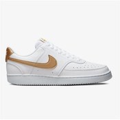 Resim Nike Court Vision Lo Nn Kadın Sneaker Ayakkabı Beyaz Altın Beyaz Altın 