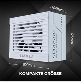 Resim Li Sp850p Beyaz 850w 80+ Platinium Atx Power Supply G9p.sp0850p.w000.eu 
