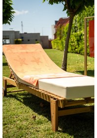 Resim Menderes Home Cotton Collection Bukle Plaj Havlusu Yıldız Orange 