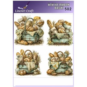 Resim Ütü İle Rub On Transfer Kağıdı - No: 502 30x30 Cm 