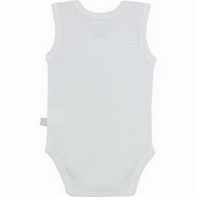 Resim Boumini Pamuklu Bebek ÇıtÇıtlı Atlet Body Siyah Çizgili Zarf Yaka 