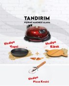 Resim TANDIRIM Ekmek Pizza Lahmacun Yapma Makinesi Kırmızı 