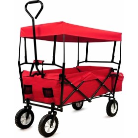 Resim Bahçem Katlanabilir 4 Tekerlekli Bahçe Arabası Deluxe 