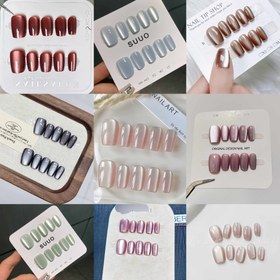 Resim 90 adet Kedi Gözü - 9 parça set Basit ve Beyaz Işık Lüks Düz Renk - Kızların Günlük Giyimi 