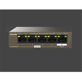Resim TREND G0-5G-PoE 5 Port 4 Port Poe+ 10-100-1000 Switch Çelik Kasa POE Router 