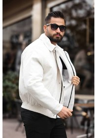 Resim Old Money Culture Oversize Baharlık Kadife Ceket Beyaz Kadife 