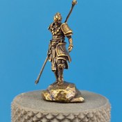 Resim Antik Maymun Güneş Wukong Miniatur Figürinler - Altın Cudgel ile Toplanabilir Metal Heykel, Lotus Tabanı ve Kılıç ile - Masa, Ev veya Araba Dekoru için İdeal, Masa Süsü | Mitolojik Temalı Dekor | Detaylı El Sanatlığı, Maymun Dekoru 