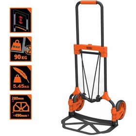 Resim BLACK+DECKER BH202 90Kg Katlanır El Arabası 