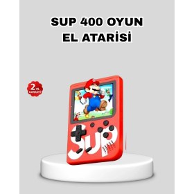 Resim Sup Retro El Konsolu – 500 Oyun 2 Oyunculu 3 Inç Ekran Taşınabilir Şarjlı At - F929K508-U47 