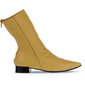 Resim Bueno Shoes Sarı Deri Kadın Topuklu Bot 01wr3011 