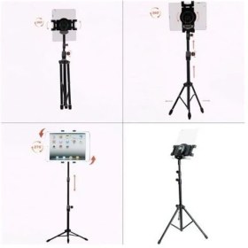 Resim Markacase İpad 1-2-3-4-Air-Air 2 Mini-2-3-4 Tablet Tripod Sehpa Tutucu Ofiste Müzisyenlere 