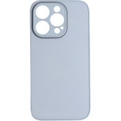 Resim Deluxe iPhone 14 Pro Mat Buz Mavisi Kılıf ScHitec