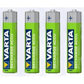 Resim Varta 5703 1000 mAh AAA Ni-MH Şarj Edilebilir İnce Kalem Pil 4'lü 