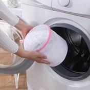 Resim 1 Adet Çamaşır Sütyen Yıkama Torbaları - Deforme Olmayan File Tasarım, Pembe Fermuarlı Katlanabilir Oval Şekil, Seyahat ve Küçük Alanlar için Dayanıklı Polyester Hassas Eşya Saklama Torbaları, Oval File Çanta | Hava Akış Tasarımı Çantası, Çamaşır Odası Aksesuarları, Çamaşır Torbaları 