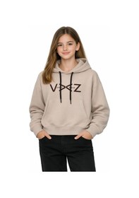 Resim Kız Çocuk Kapüşonlu Sweatshirt Bgl-st05274 Taş 