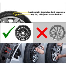 Resim JANT Fiat Linea Jant Kapağı 15 İnç 4 Adet Kırılmaz 