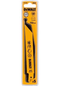 Resim Dewalt DT2348-QZ 152 MM 1.8-2.5 MM Diş 3-8 MM Kesim 5'li Bi-Metal Sert Plastik Sandviç Kesim Tilki Kuyruğu Testere 