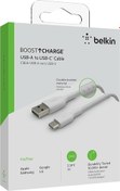 Resim Belkin USB Type-C Örgülü Data & Hızlı Şarj Kablosu 1m Beyaz CAB002BT1M 
