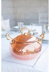 Resim Bakır Tencere Tombul Model 5 Lt 