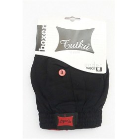 Resim Tutku Erkek Lacivert Penye Düğmeli Boxer 5'Li Paket 001 
