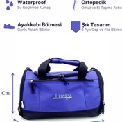 Resim LUCKY BAG Luckybag Mor Lila Gym Günlük Spor Valiz Ve Seyahat Valiz Çanta 