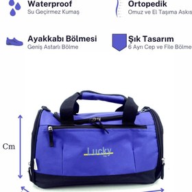 Resim LUCKY BAG Luckybag Mor Lila Gym Günlük Spor Valiz Ve Seyahat Valiz Çanta 