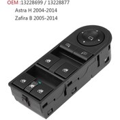 Resim DELCO OPEL ASTRA H SOL DÖRTLÜ CAM ANAHTARI DÜĞMESİ 2004--2010 
