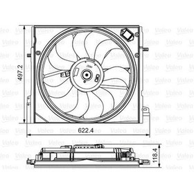 Resim VALEO 698582 Fan Motoru Qashqai 13- 1.5 DCI 1.6 