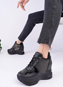 Resim Madam Tarz DNR-434 Taş Baskılı Gizli Topuk Spor 