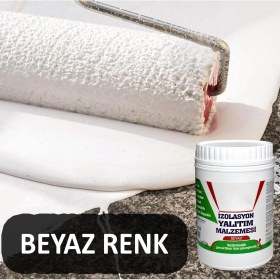 Resim Nzb Yalıtım Malzemesi 1 kg Beyaz Renk Su Sızdırmaz Elastik Boyanabilir Rutubet Nem İzolasyon Yalıtımı 