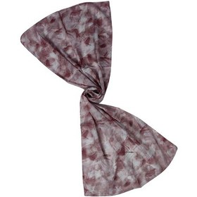 Resim Mim Eşarp Valino Vual Twill Fular 45x110 Cm - Yaprak Desenli, Hafif Ve Nefes Alabilir Şal Mürdüm - Pudra 